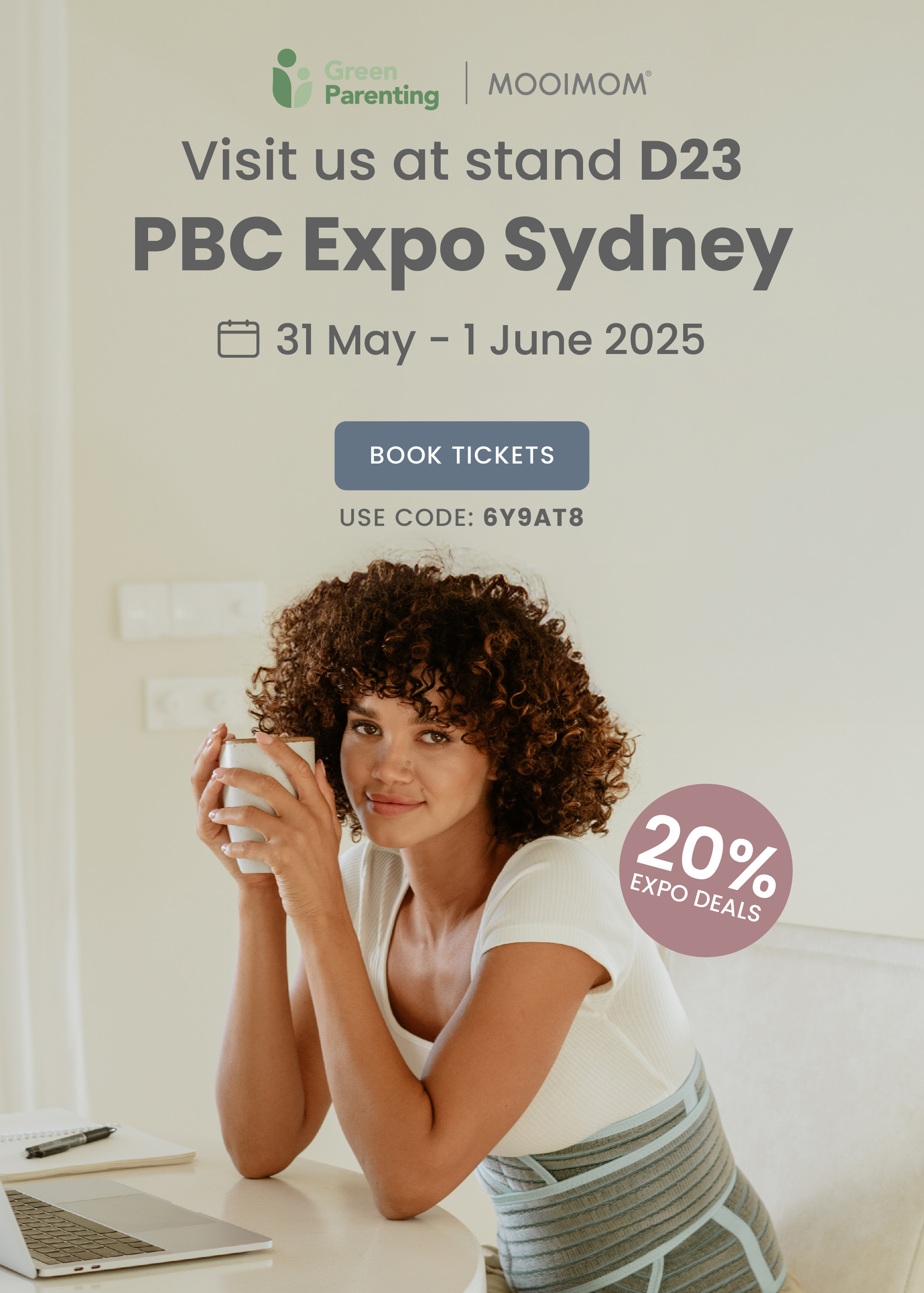 Visit Green Parenting & Mooimom at PBC Expo Sydney on May 31st & June 1st at Sydney Showgrounds