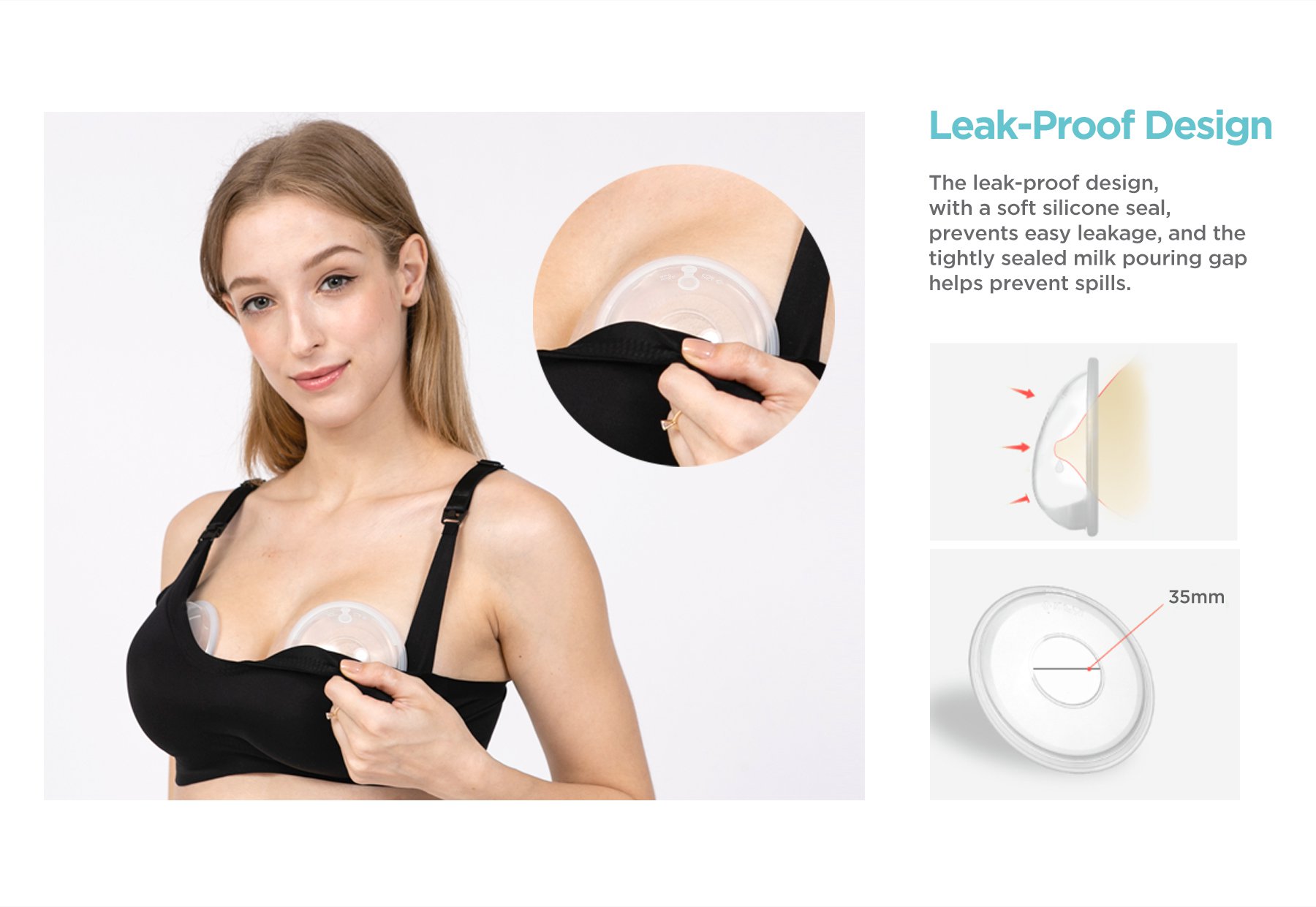 MOOIMOM New Breastmilk Collection Shell description image