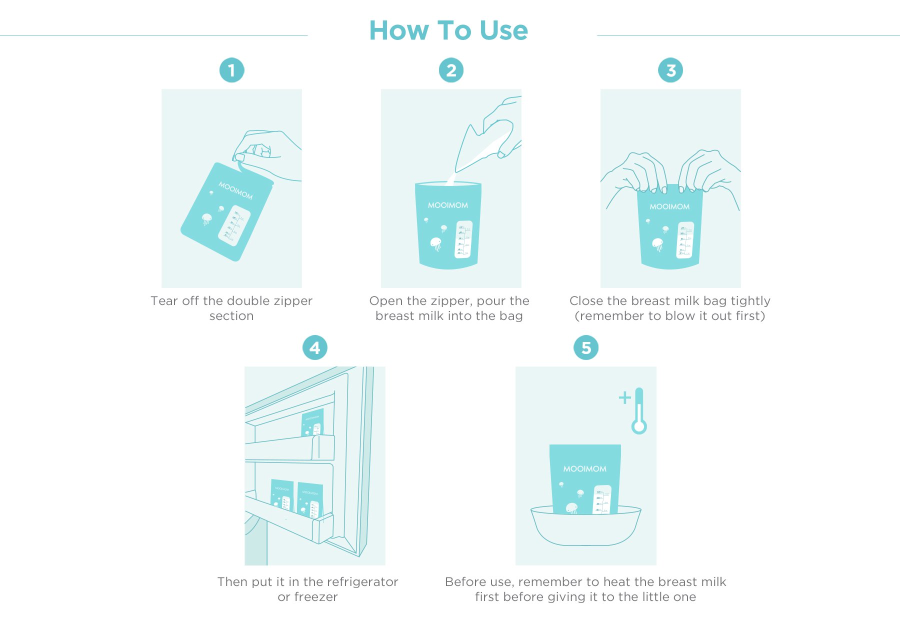 MOOIMOM Silicone Breast Pump Premium Pack description image