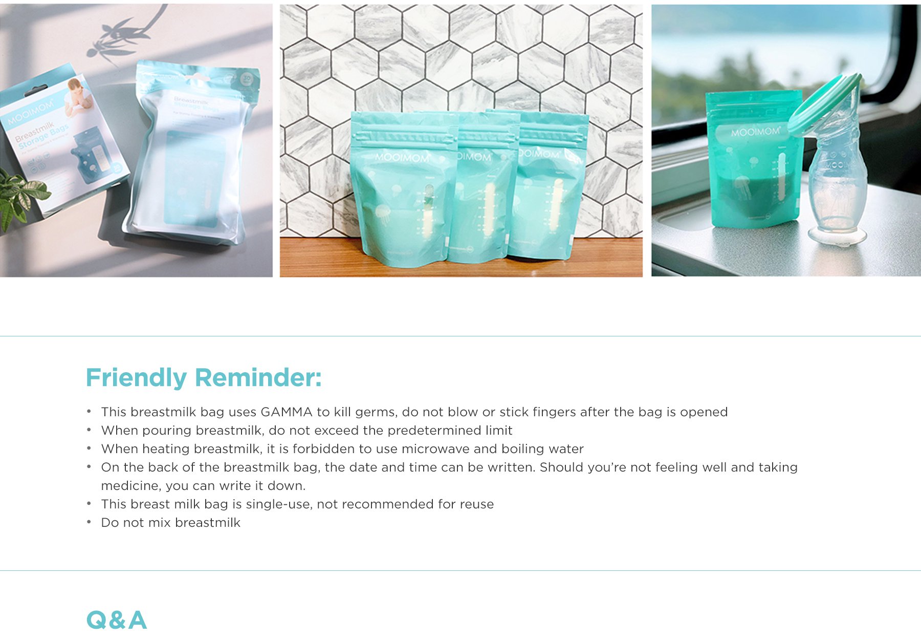 MOOIMOM Silicone Breast Pump Premium Pack description image