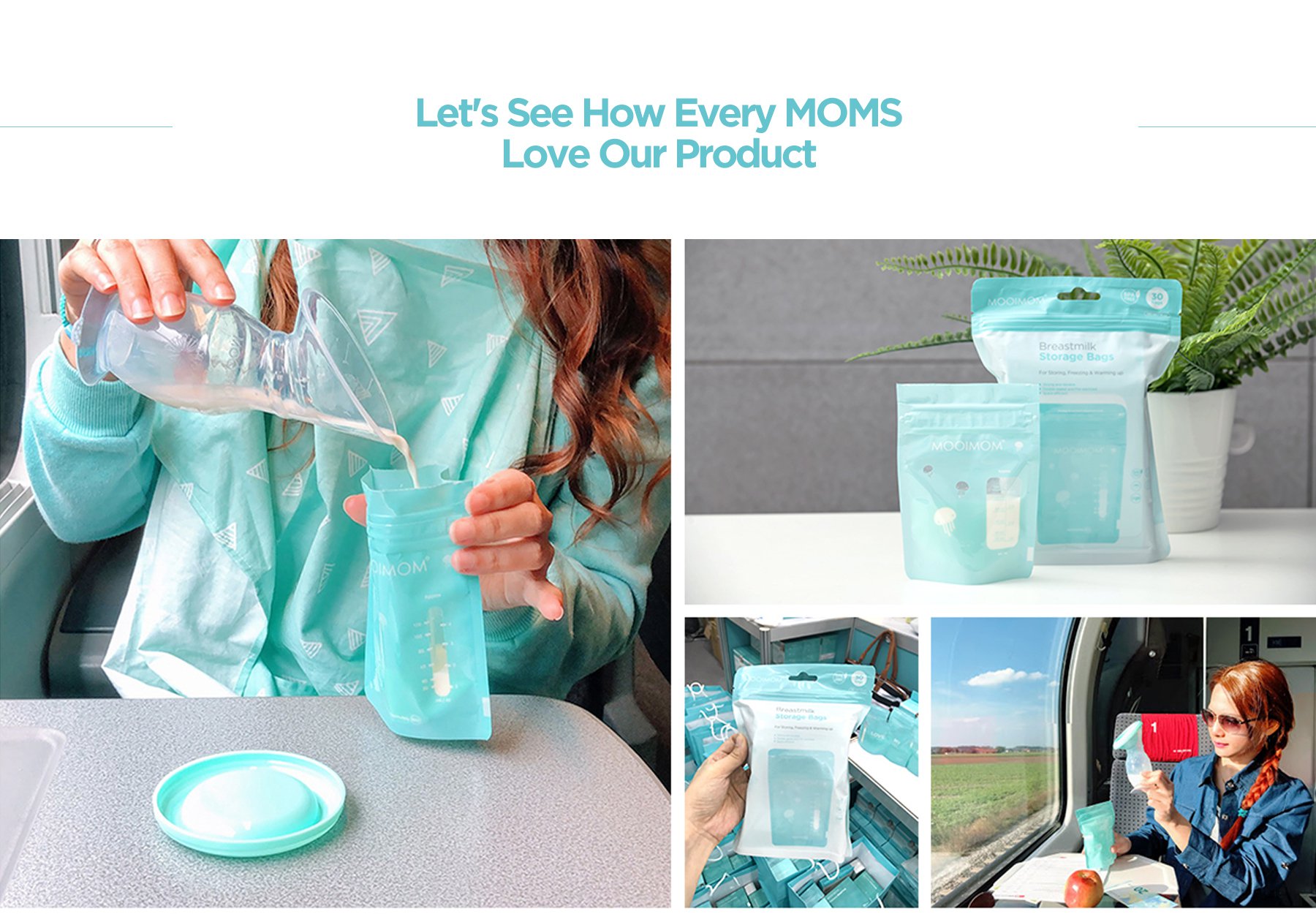 MOOIMOM Silicone Breast Pump Premium Pack description image