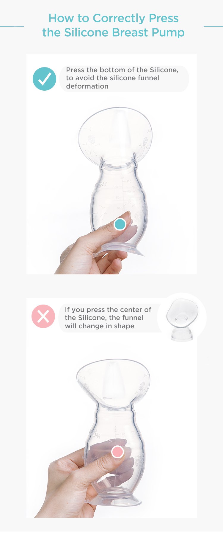 MOOIMOM Silicone Breast Pump Premium Pack description image