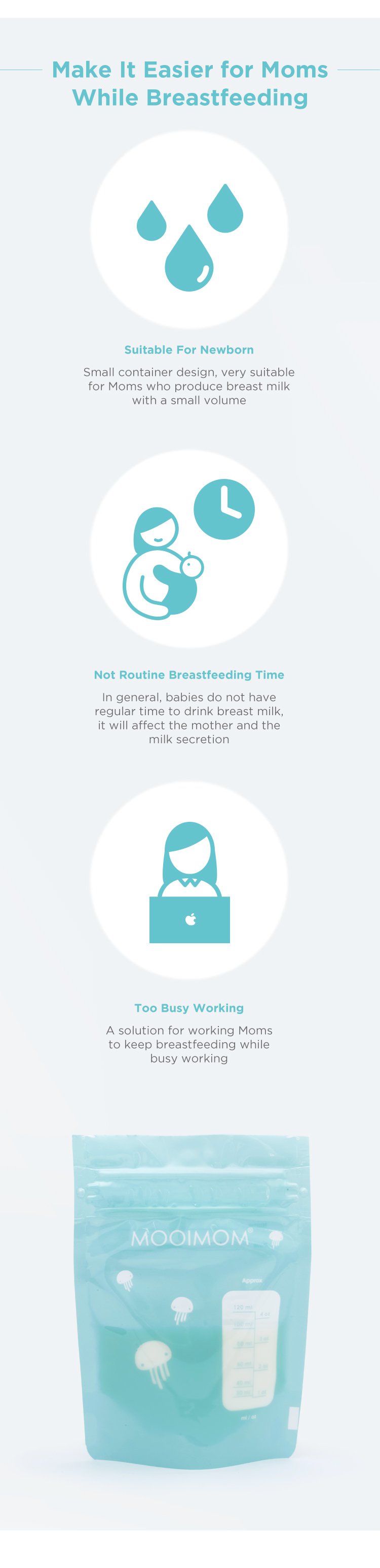 MOOIMOM Silicone Breast Pump Premium Pack description image