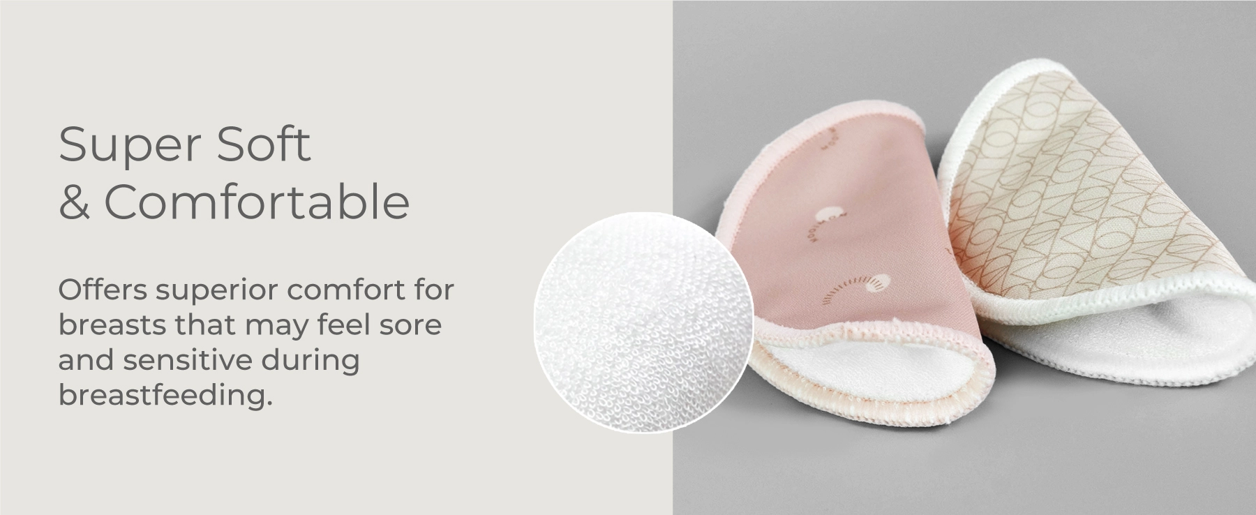 MOOIMOM Organic Bamboo Reusable Nursing Pads description image