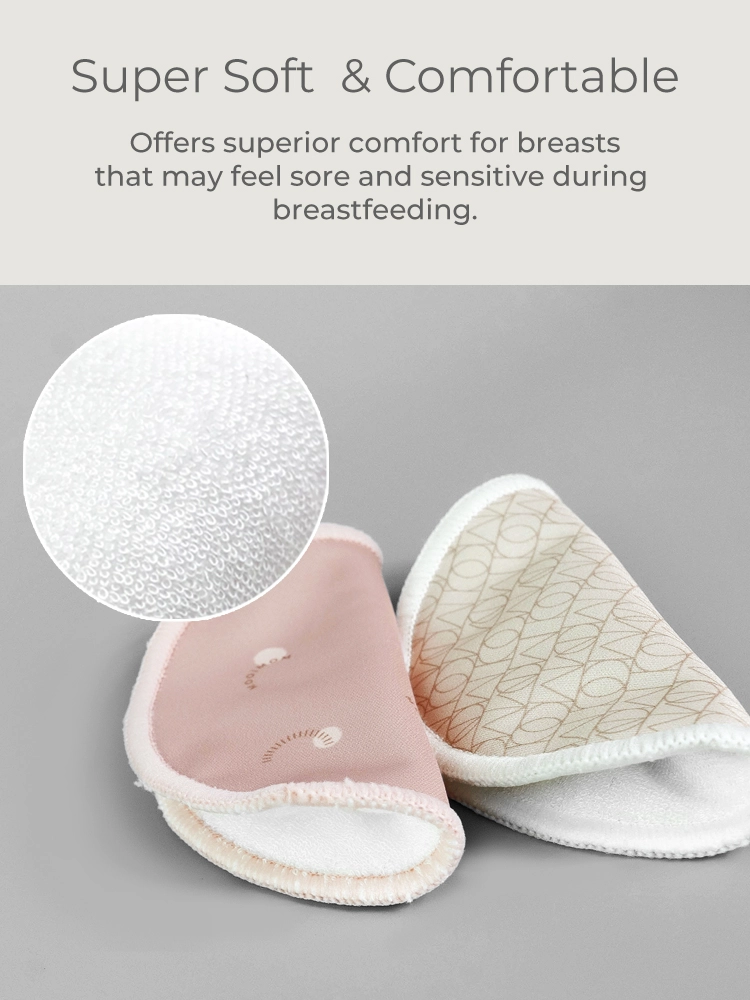 MOOIMOM Organic Bamboo Reusable Nursing Pads description image