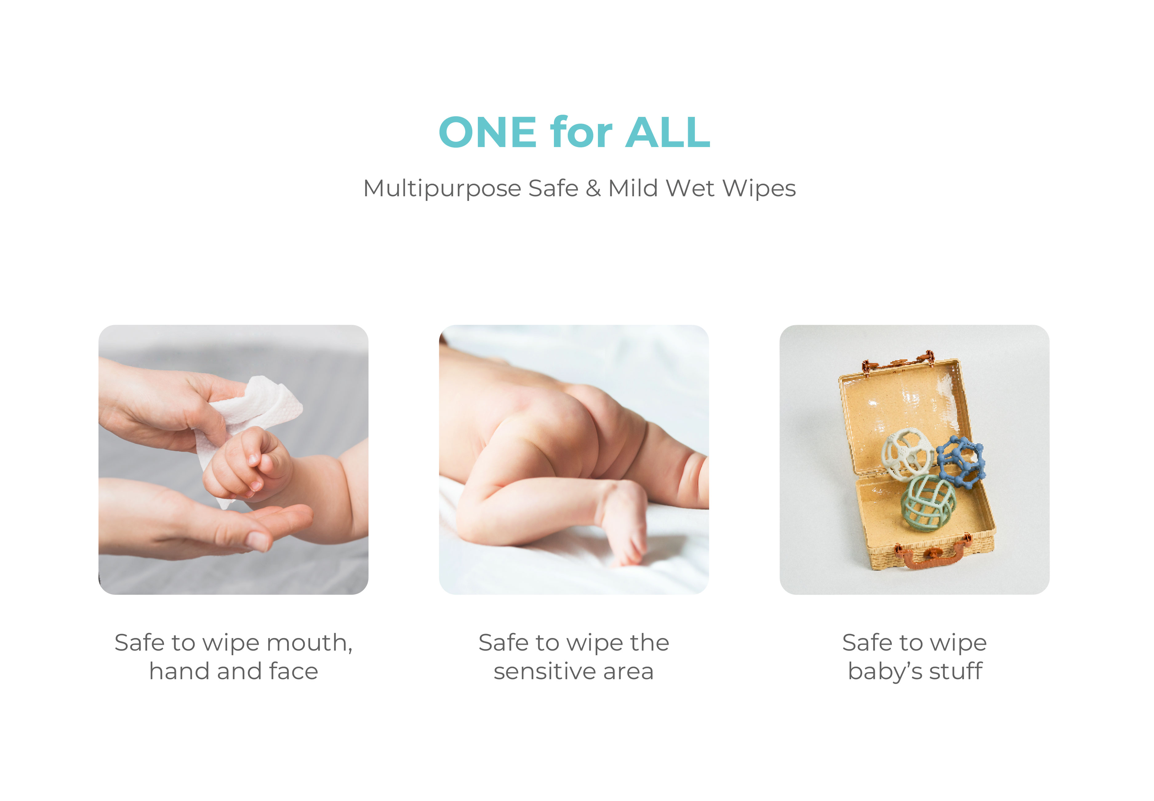 MOOIMOM Baby Wet Wipes with EDI Water (8pack) description image