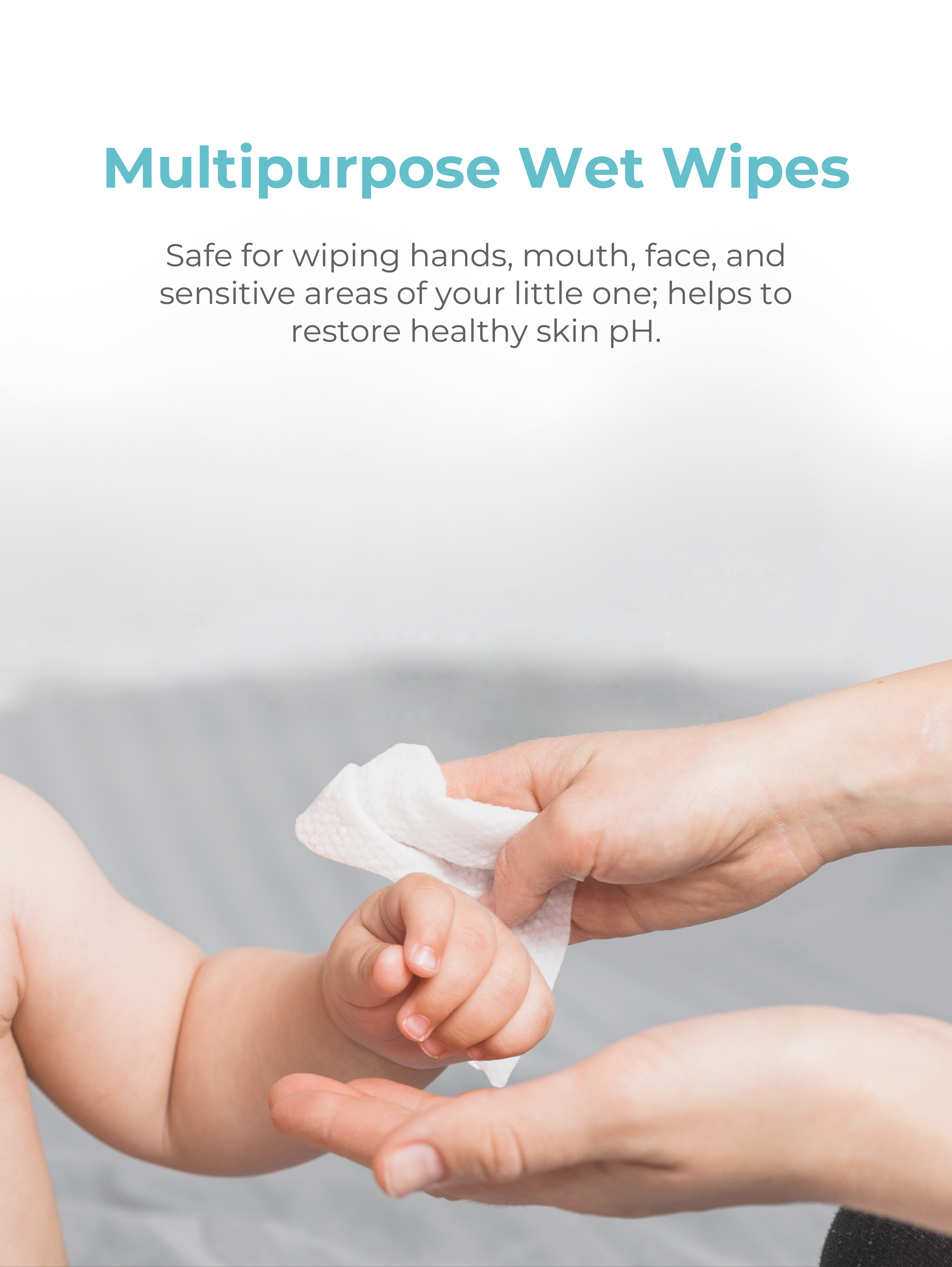 MOOIMOM Baby Wet Wipes with EDI Water (8pack) description image