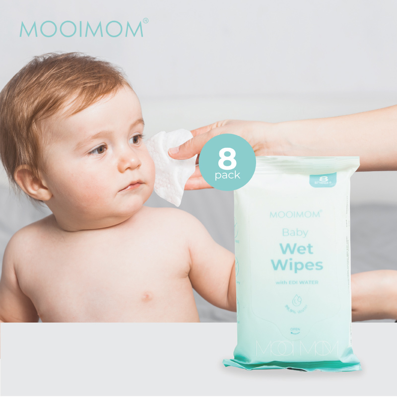 MOOIMOM Baby Wet Wipes with EDI Water (8pack) gallery