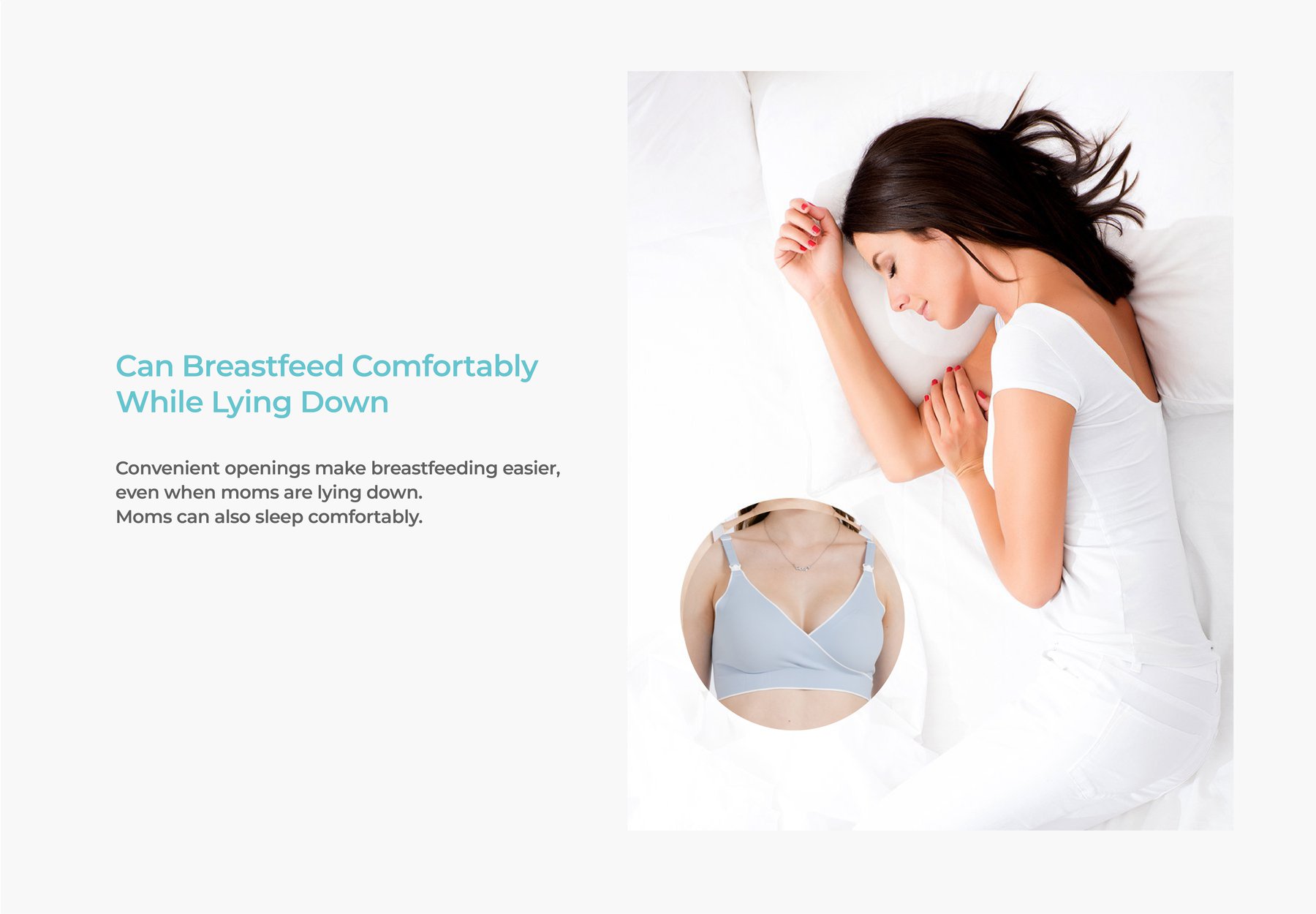 MOOIMOM Comfort Crossover Maternity & Nursing Bra description image