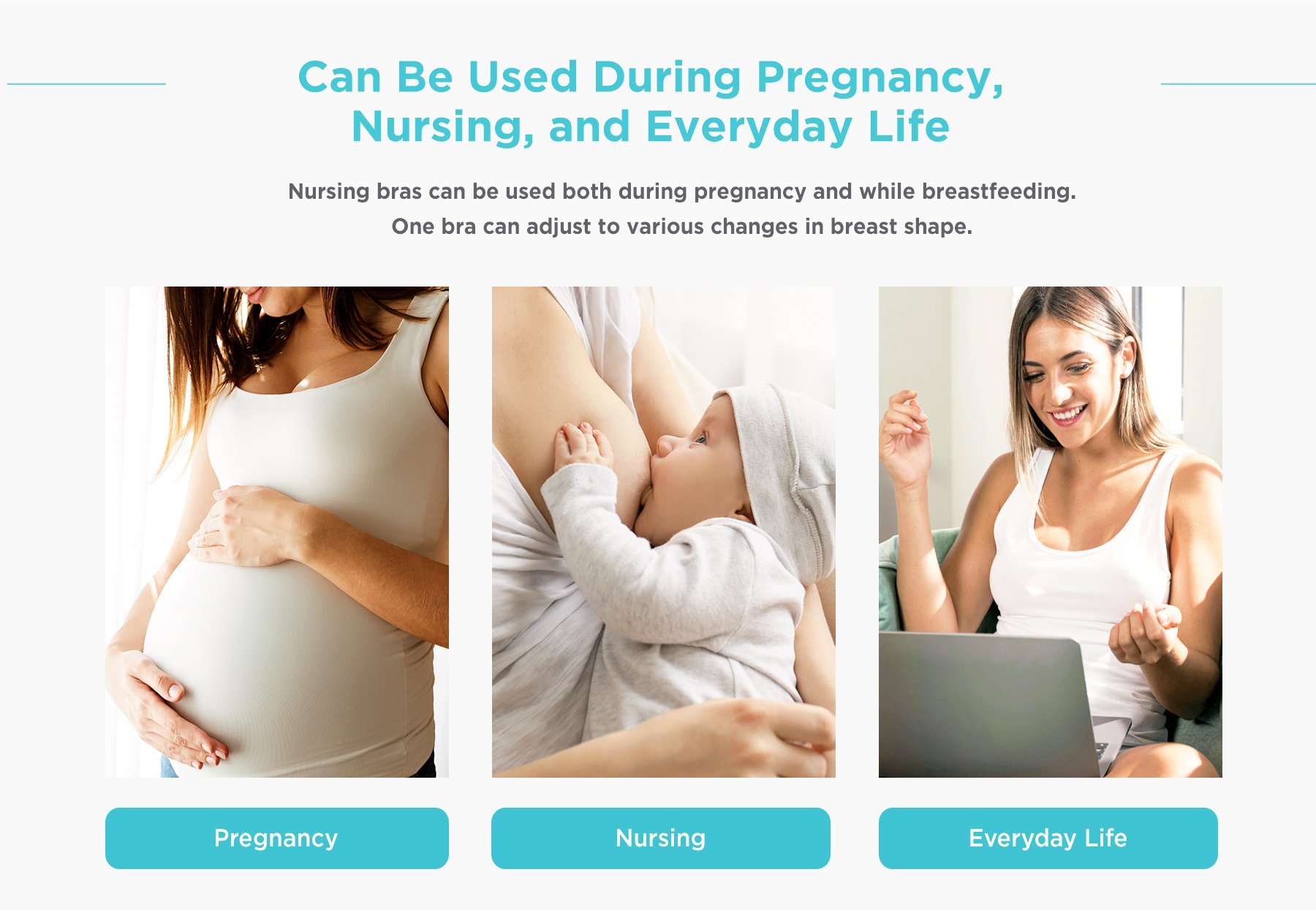 MOOIMOM Comfort Crossover Maternity & Nursing Bra description image