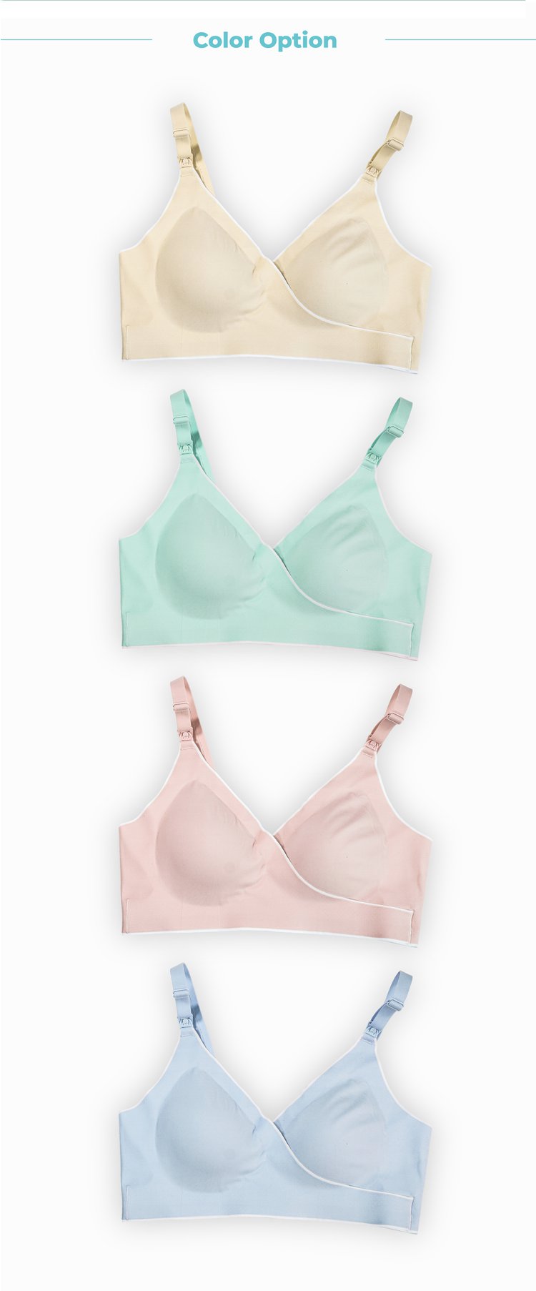 MOOIMOM Comfort Crossover Maternity & Nursing Bra description image