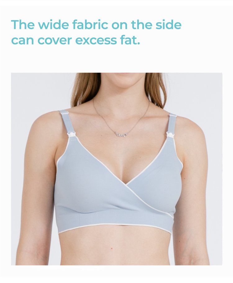 MOOIMOM Comfort Crossover Maternity & Nursing Bra description image