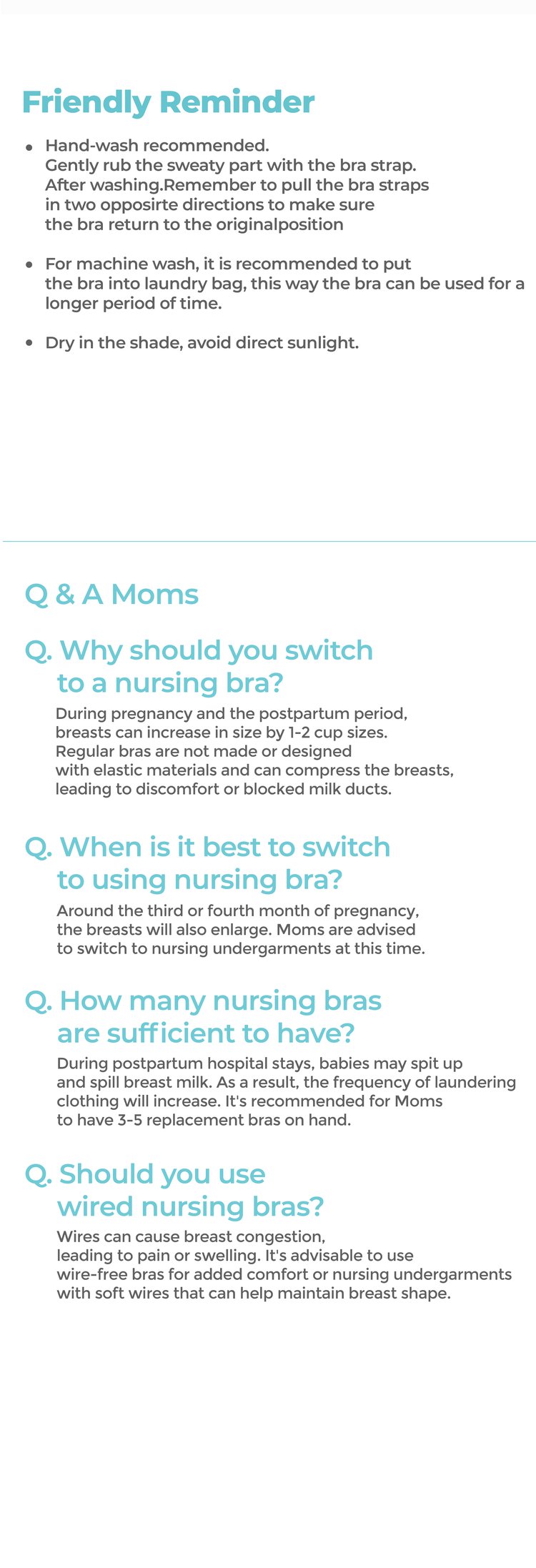 MOOIMOM Comfort Crossover Maternity & Nursing Bra description image
