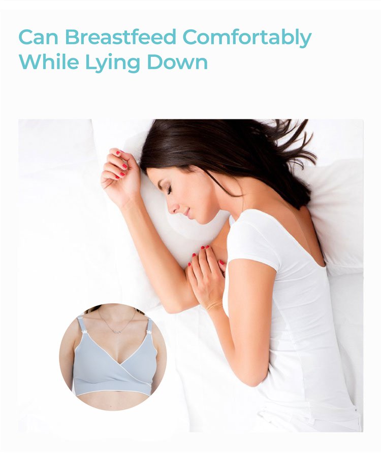 MOOIMOM Comfort Crossover Maternity & Nursing Bra description image