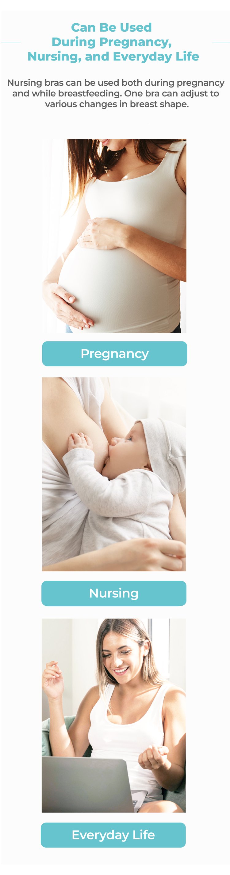 MOOIMOM Comfort Crossover Maternity & Nursing Bra description image