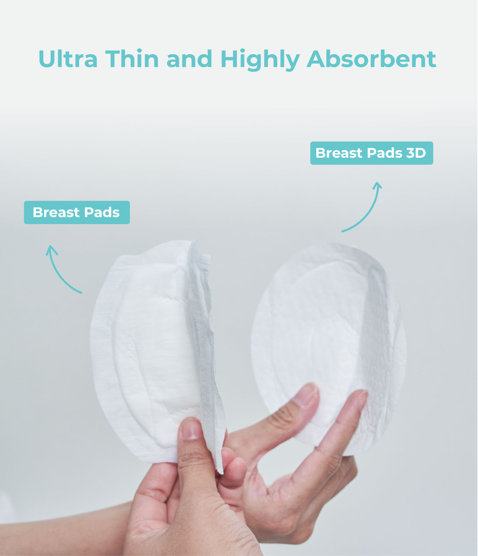 MOOIMOM Disposable Breast Pad 3D (30pcs) description image