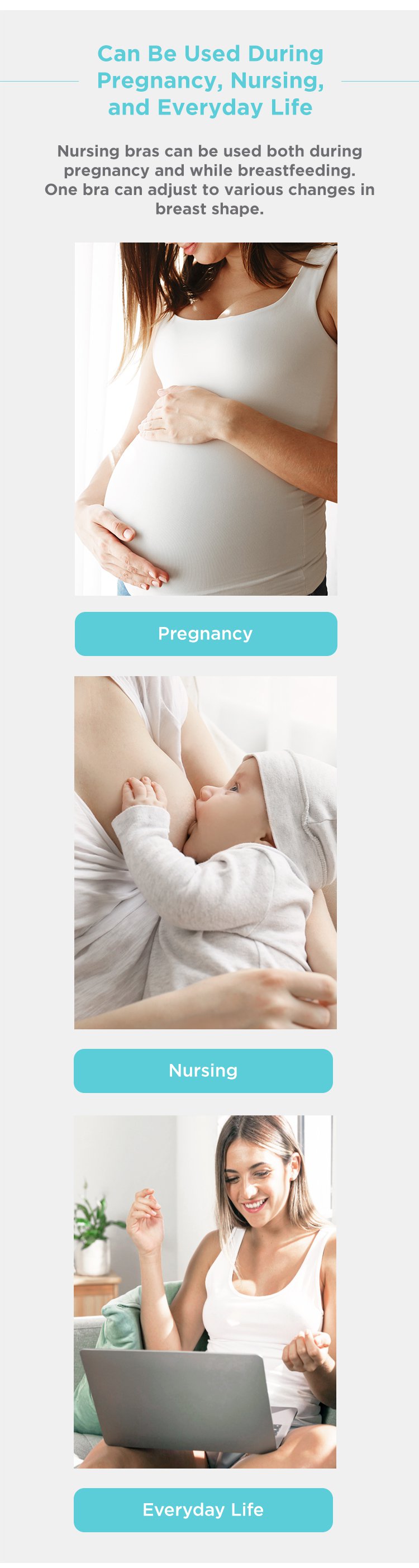 MOOIMOM Floral Lace Maternity & Nursing Bra description image