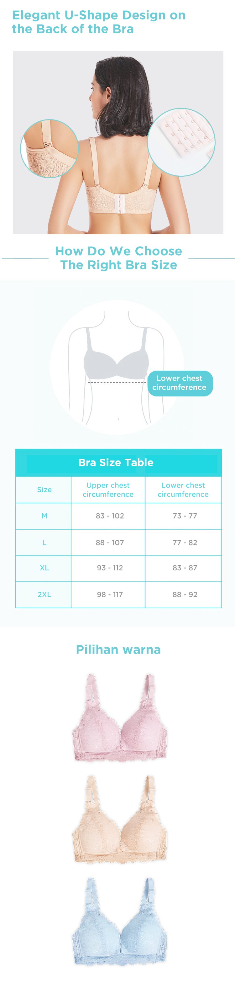 MOOIMOM Floral Lace Maternity & Nursing Bra description image