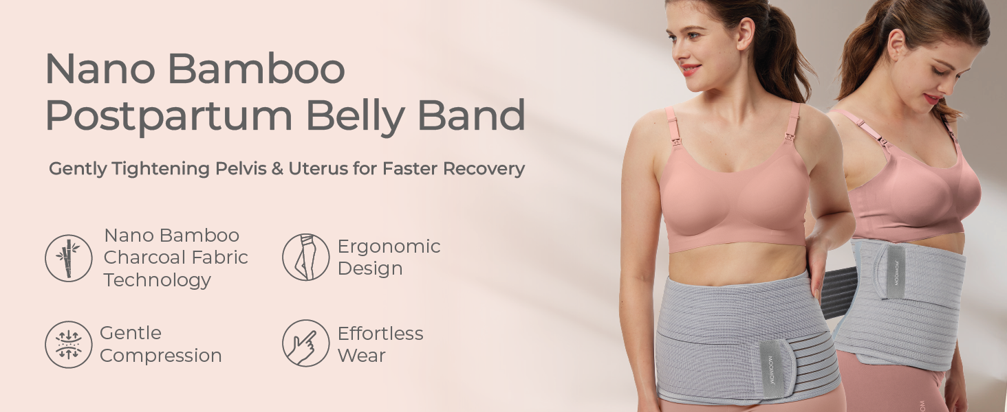 MOOIMOM Bamboo Postpartum Belly Band description image
