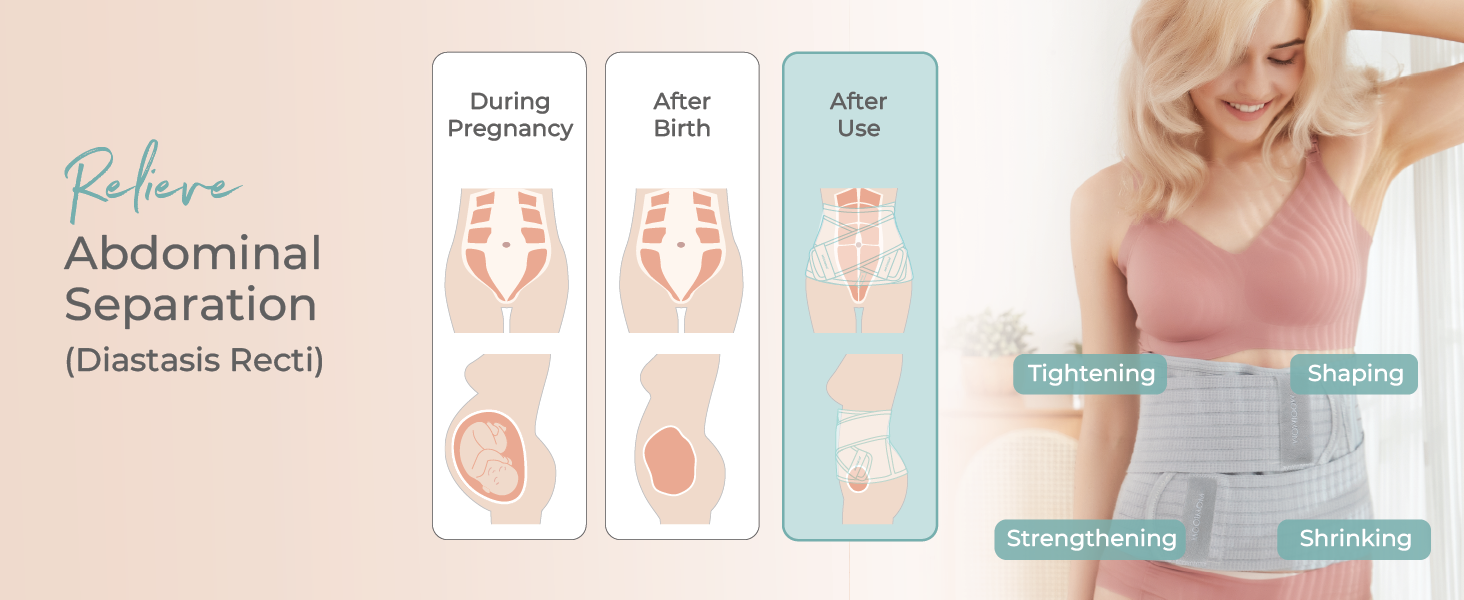 MOOIMOM Bamboo Postpartum Belly Band description image