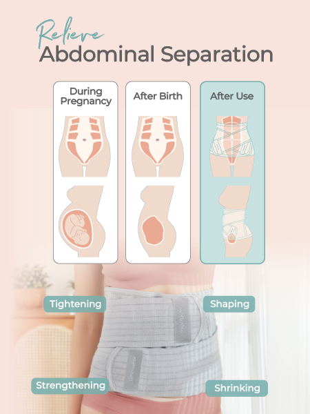 MOOIMOM Bamboo Postpartum Belly Band description image