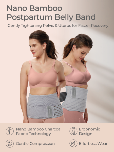 MOOIMOM Bamboo Postpartum Belly Band description image