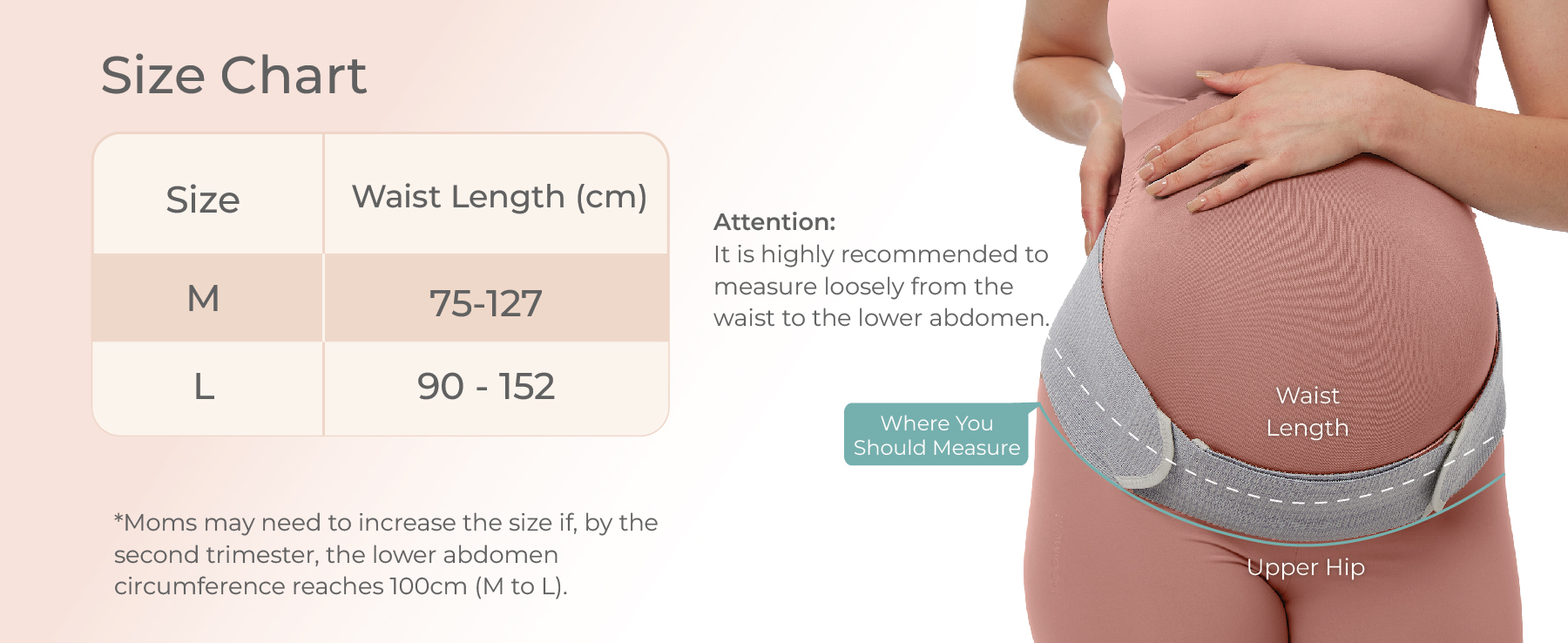 MOOIMOM Bamboo Maternity Support Belt description image