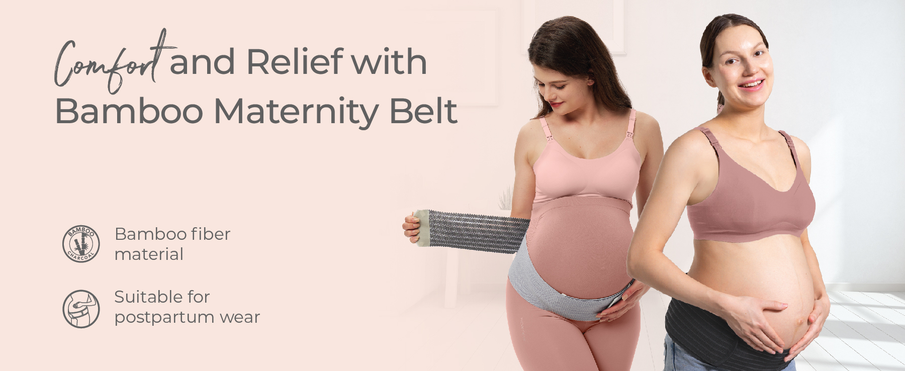 MOOIMOM Bamboo Maternity Support Belt description image