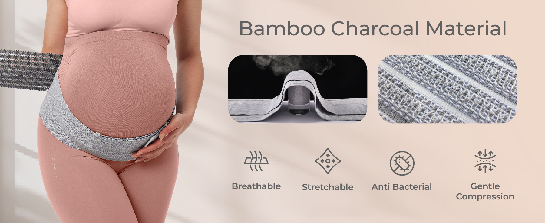 MOOIMOM Bamboo Maternity Support Belt description image