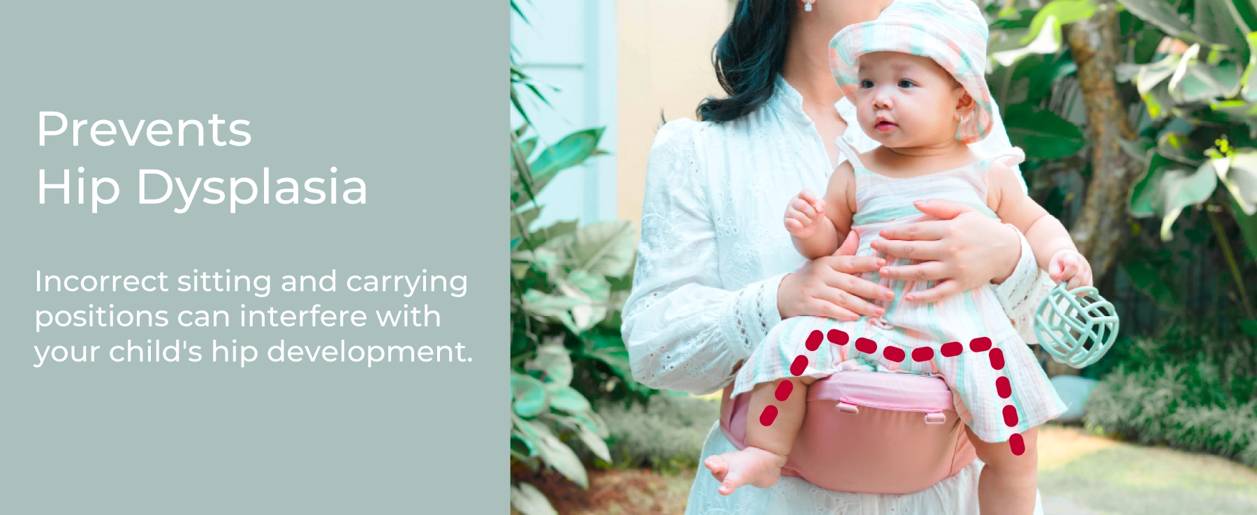 MOOIMOM Lightweight Hip Seat Carrier description image