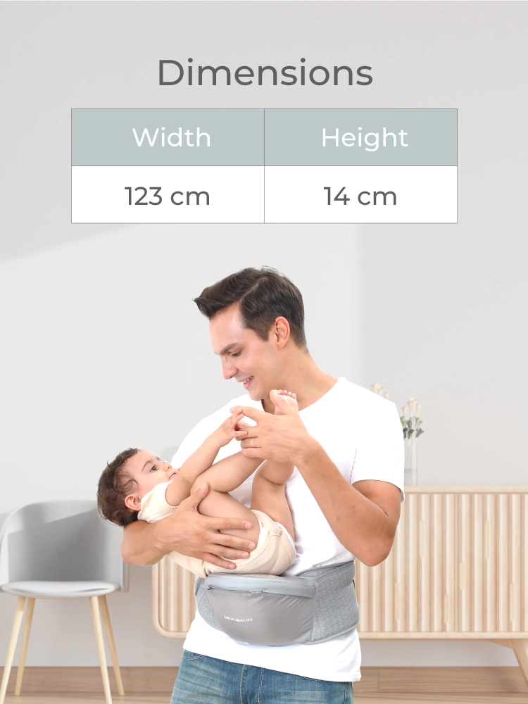MOOIMOM Lightweight Hip Seat Carrier description image