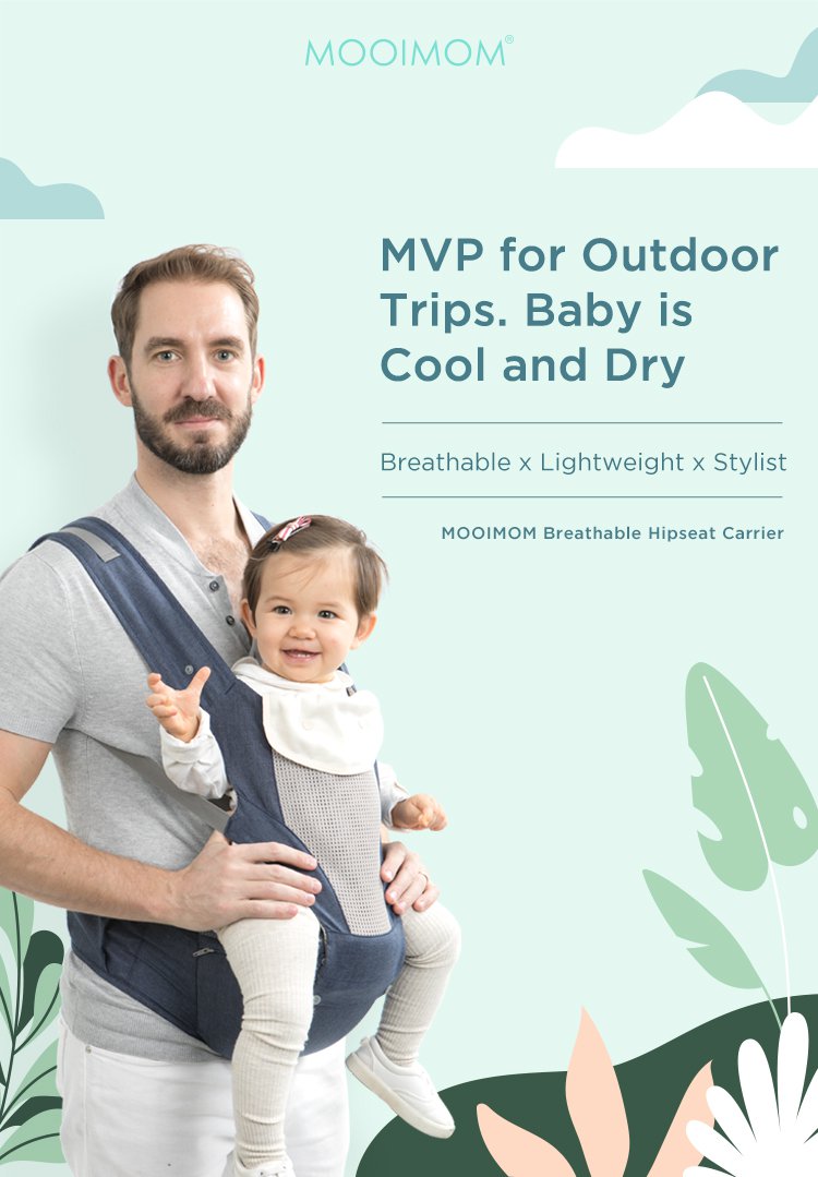MOOIMOM Breathable Hip Seat Carrier description image