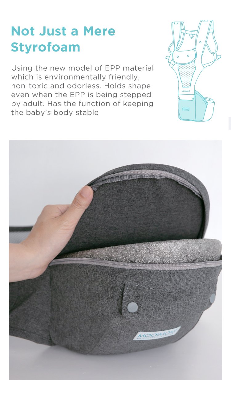 MOOIMOM Breathable Hip Seat Carrier description image