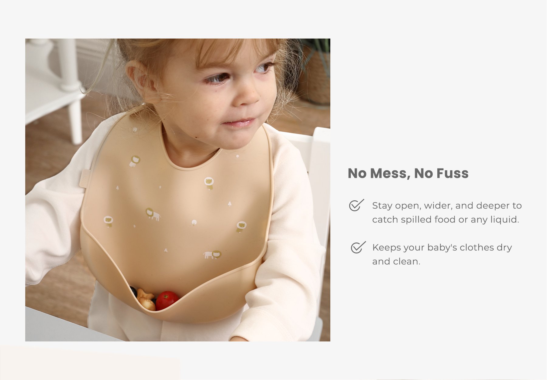 mugu silicone bib description image