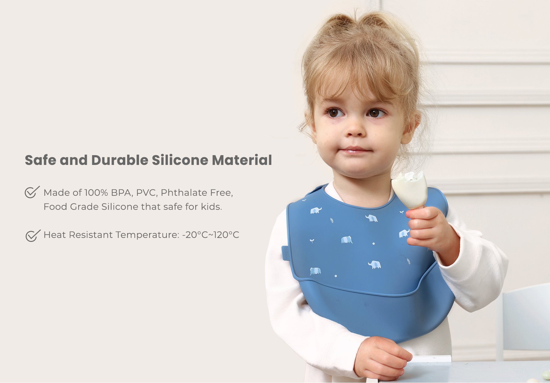 mugu silicone bib description image