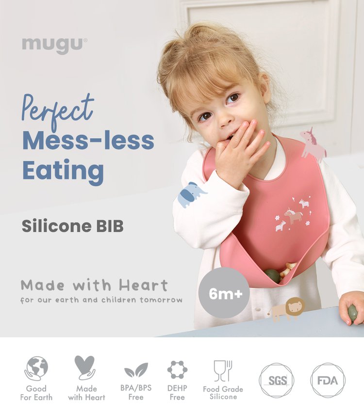 mugu silicone bib description image