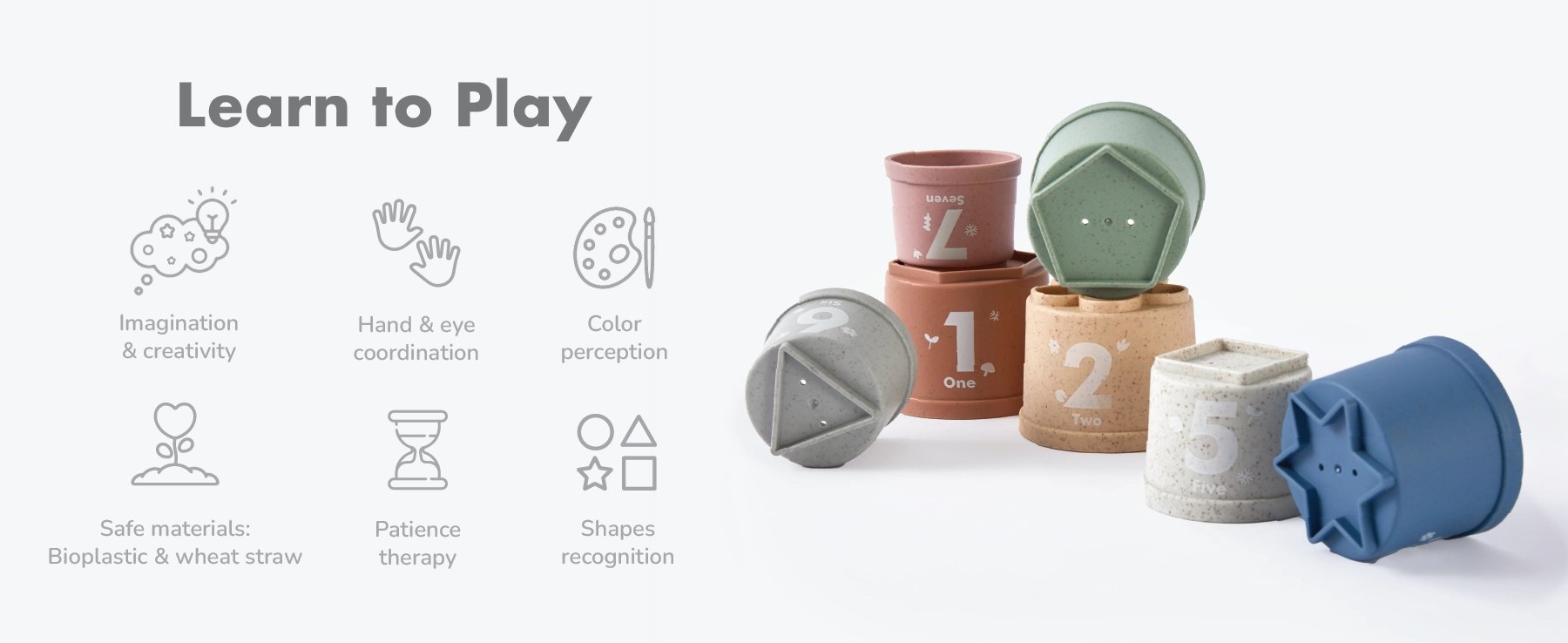 mugu Sensory Cup Toys description image
