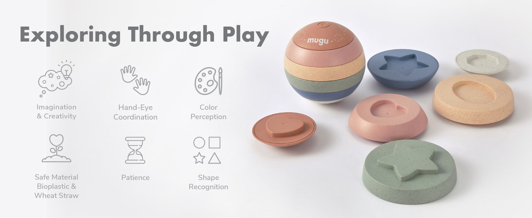 mugu sensory stacking ball description image