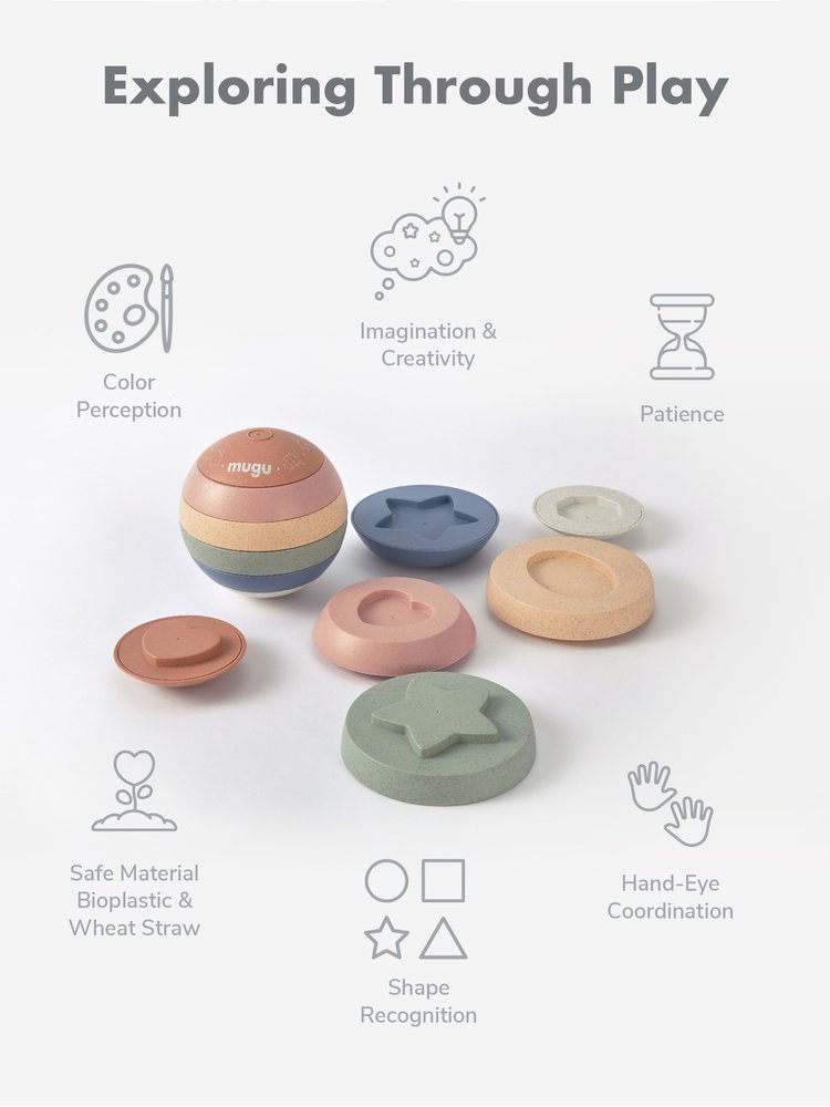 mugu sensory stacking ball description image