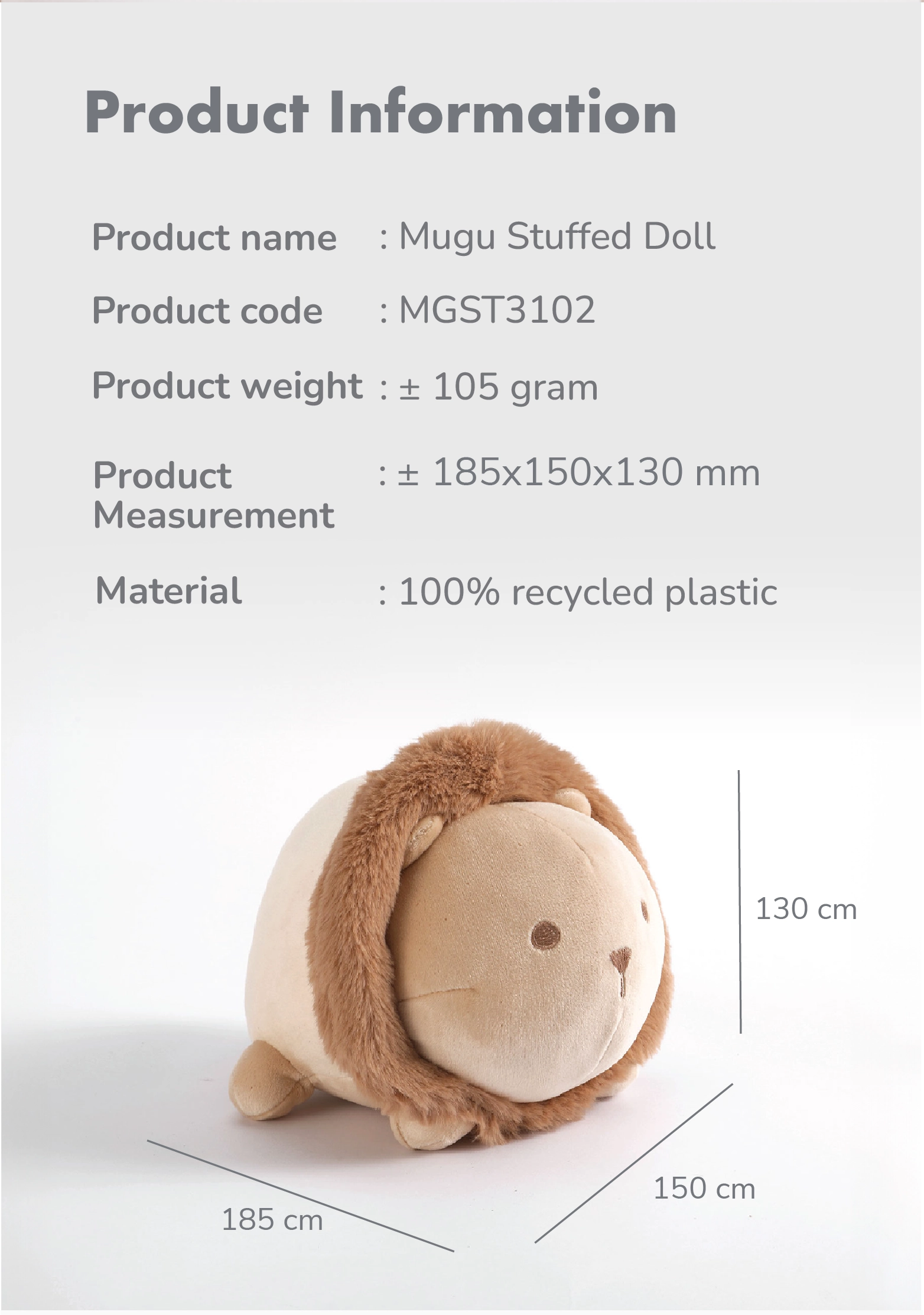 mugu Stuffed Doll description image