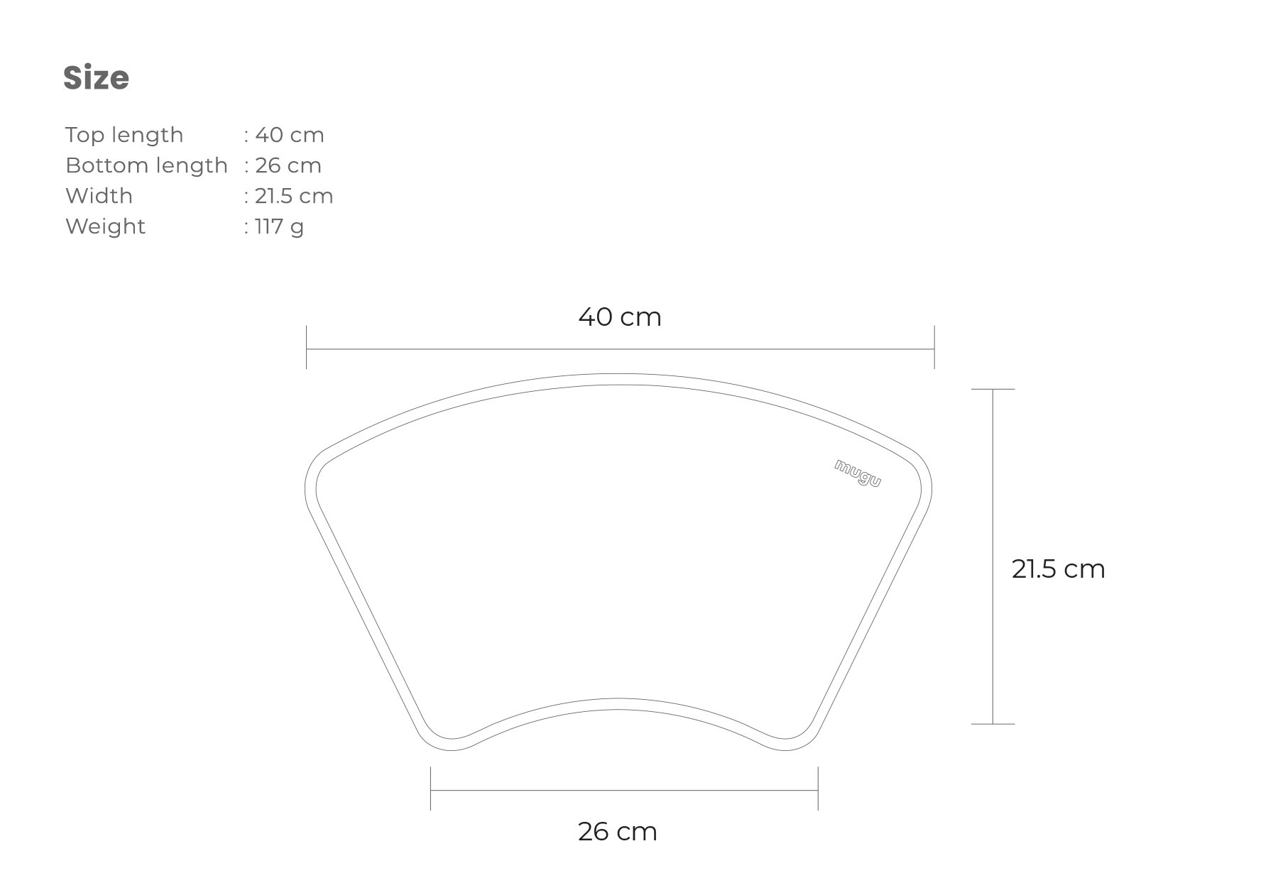 mugu silicone placemat description image