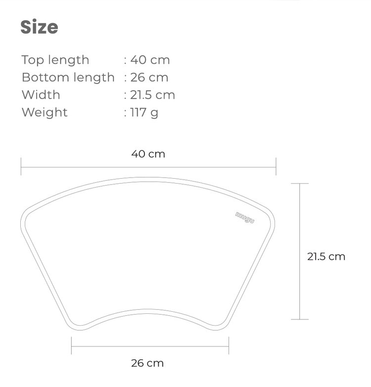 mugu silicone placemat description image