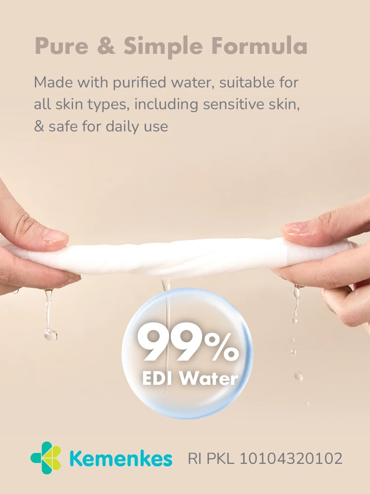 MOOIMOM x mugu Baby Wet Wipes with EDI Water - 80 Sheets description image