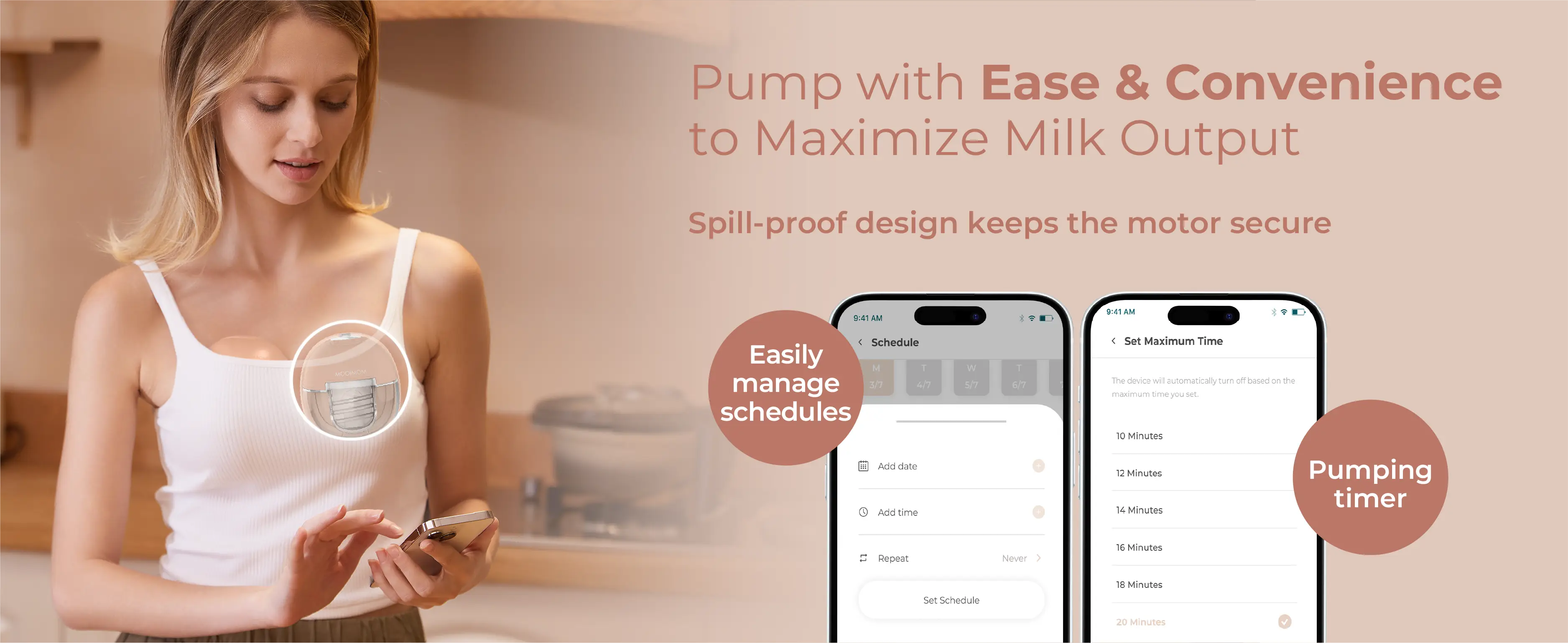 X1 Ultra Smart Hands Free Electric Breast Pump (HeatRemedy 2 pieces) description image