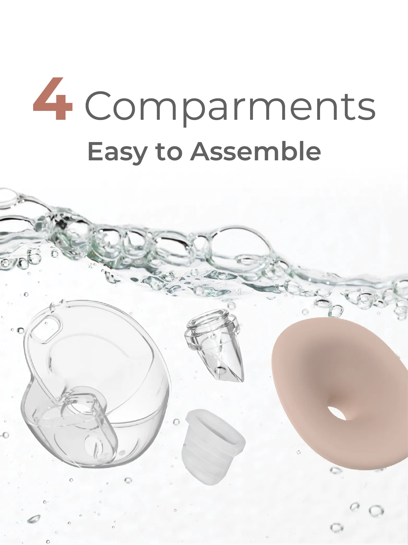 MOOIMOM X1 Ultra Smart Hands Free Electric Breast Pump 1 Pcs description image