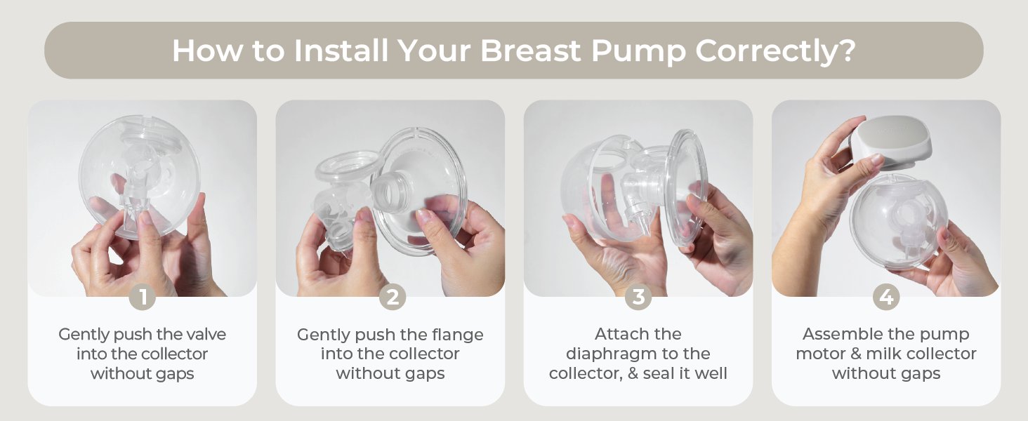 MOOIMOM M2 Pro Hands-Free Electric Breast Pump (Single) description image