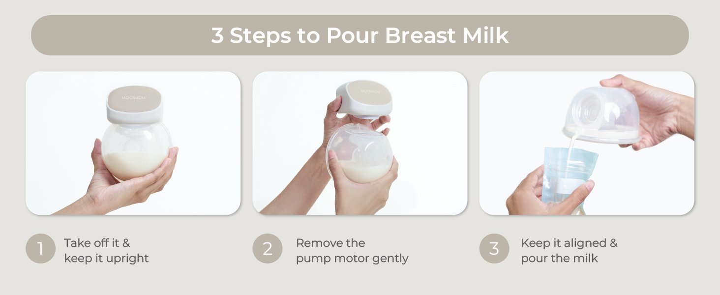 MOOIMOM M2 Pro Hands-Free Electric Breast Pump (Single) description image