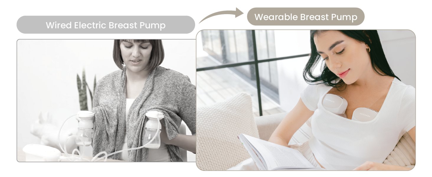 MOOIMOM M2 Pro Hands-Free Electric Breast Pump (Single) description image