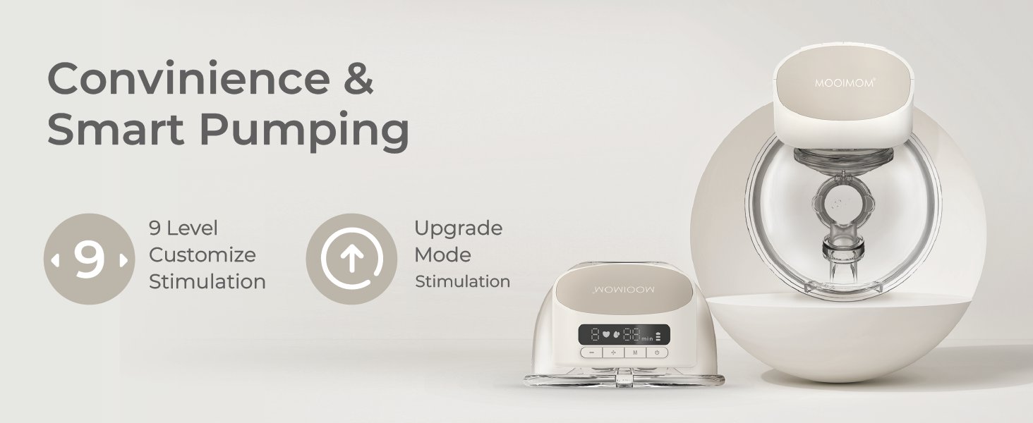 MOOIMOM M2 Pro Hands-Free Electric Breast Pump (Single) description image