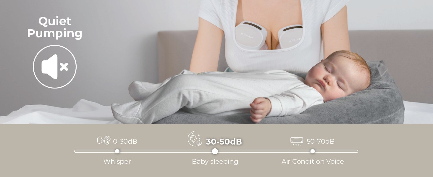 MOOIMOM M2 Pro Hands-Free Electric Breast Pump (Single) description image